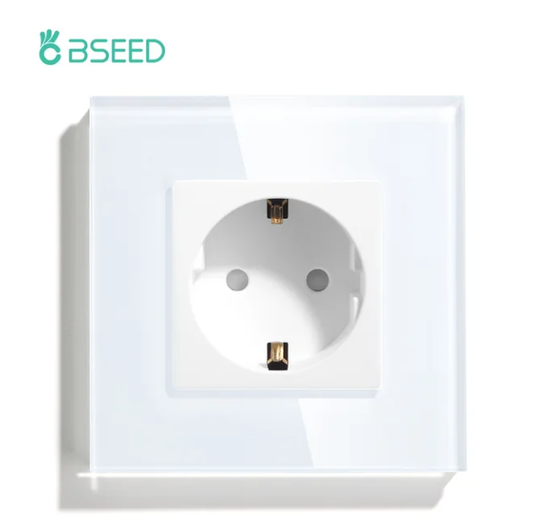 BSEED EU Standard yksiseinäinen pistorasia/kytkin 16A 230v